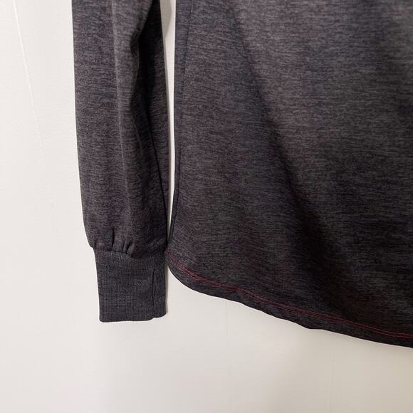 Colosseum Womens Small S Gray Red Indiana Hoosiers 1/4 Zip Long Sleeve Pullover - Picture 5 of 9